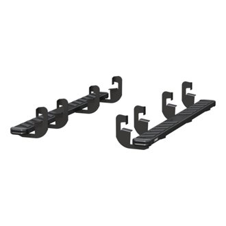 NovaTrac 6in. x 75in. Black E-Coat Steel Running Boards; Select Silverado; Sierr