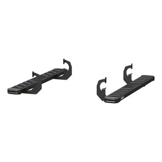 NovaTrac 6in. x 53in. Black E-Coat Steel Running Boards; Select Silverado; Sierr