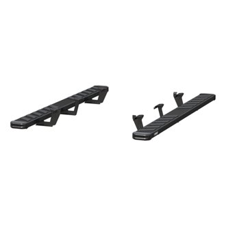 NovaTrac 6in. x 75in. Black E-Coat Steel Running Boards; Select Dodge Durango