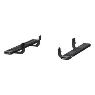 NovaTrac 6in. x 53in. Black E-Coat Steel Running Boards; Select RAM 1500; 2500;