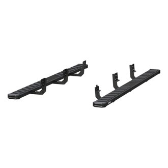 NovaTrac 6in. x 91in. Black E-Coat Steel Running Boards; Select RAM 2500; 3500