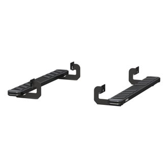 NovaTrac 6in. x 53in. Black E-Coat Steel Running Boards; Select Ford F-150