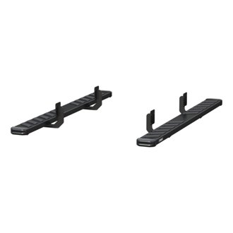 NovaTrac 6in. x 75in. Black E-Coat Steel Running Boards; Select Ford F-250; F-35