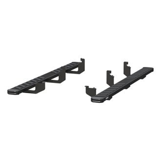 NovaTrac 6in. x 85in. Black E-Coat Steel Running Boards; Select Ford Ranger