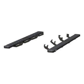 NovaTrac 6in. x 85in. Black E-Coat Steel Running Boards; Select Honda Ridgeline