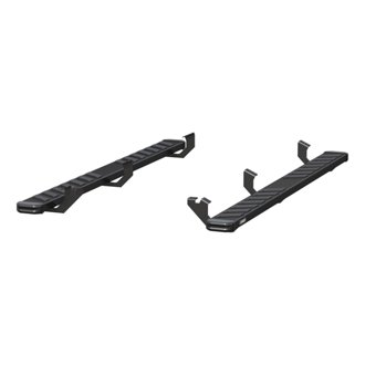 NovaTrac 6in. x 85in. Black E-Coat Steel Running Boards; Select Toyota Tacoma