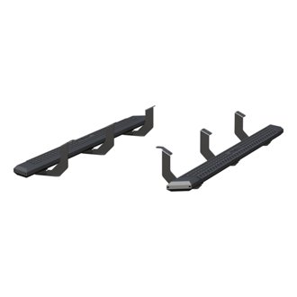 AdvantEDGE 5-1/2in. x 85in. Black Aluminum Side Bars; Select Toyota Tundra Crew