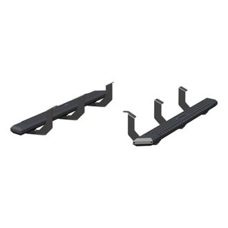 AdvantEDGE 75in. Black Aluminum Side Bars; Select Toyota Tundra Extended Cab