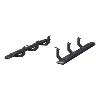 AscentStep 75in. Black Steel Running Boards; Select Toyota Tundra Extended Cab