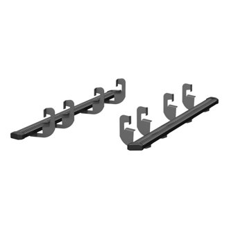SlimGrip 5in. x 88in. Black Aluminum Running Boards; Select Silverado; GMC Sierr