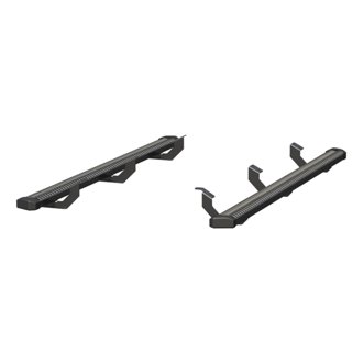 SlimGrip 5in. x 78in. Black Aluminum Running Boards; Select Toyota Tacoma