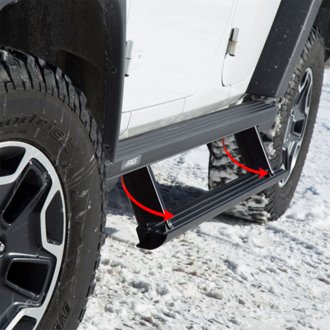 ActionTrac 69.6in. Powered Running Boards; Select Jeep Wrangler JK