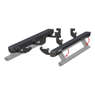 ActionTrac 69.6in. Powered Running Boards; Select Ford Bronco 4-Door