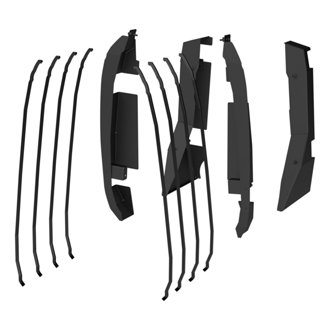 Door Hinge Covers for Tube Doors-Ford Bronco 4-Door