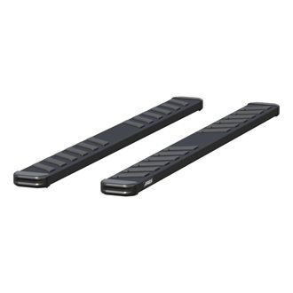 NovaTrac 6in. x 75in. Black E-Coat Steel Running Boards
