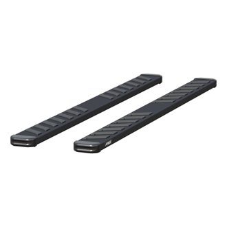 NovaTrac 6in. x 85in. Black E-Coat Steel Running Boards