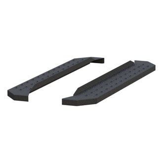 RidgeStep 6-1/2in. x 53in. Black Steel Running Boards (No Brackets)