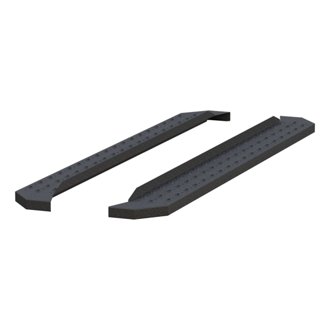 RidgeStep 6-1/2in. x 75in. Black Steel Running Boards (No Brackets)