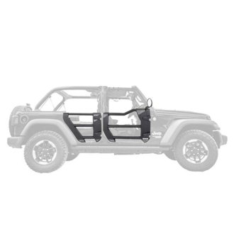 Trailline Tube Doors, Front Pair For Jeep Wrangler Jk/Jku