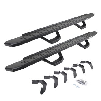 RB30 Running Boards with Mounting Brackets, 2 Pairs Drop Steps Kit