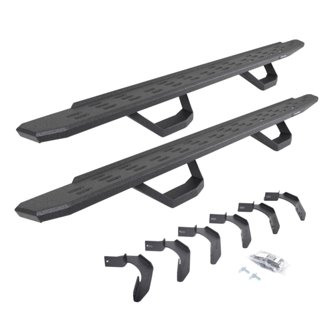 RB30 Running Boards with Mounting Brackets, 2 Pairs Drop Steps Kit