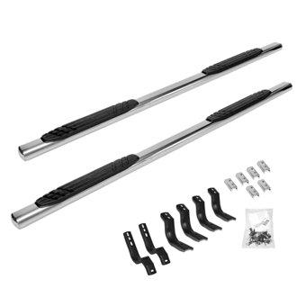4" OE Xtreme Side Steps with Mounting Brackets Kit