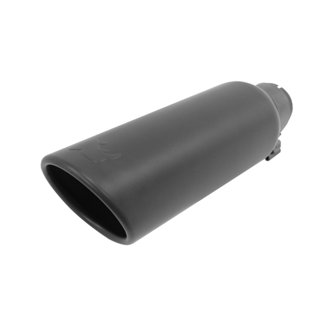 Black Powder Coated Stainless Steel Exhaust Tip