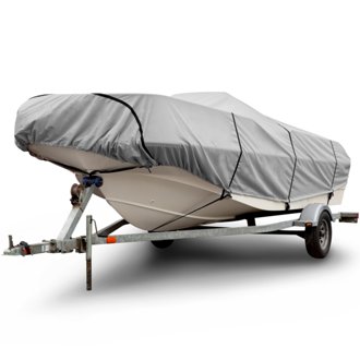 600 Denier Center Console V-Hull Boat Cover