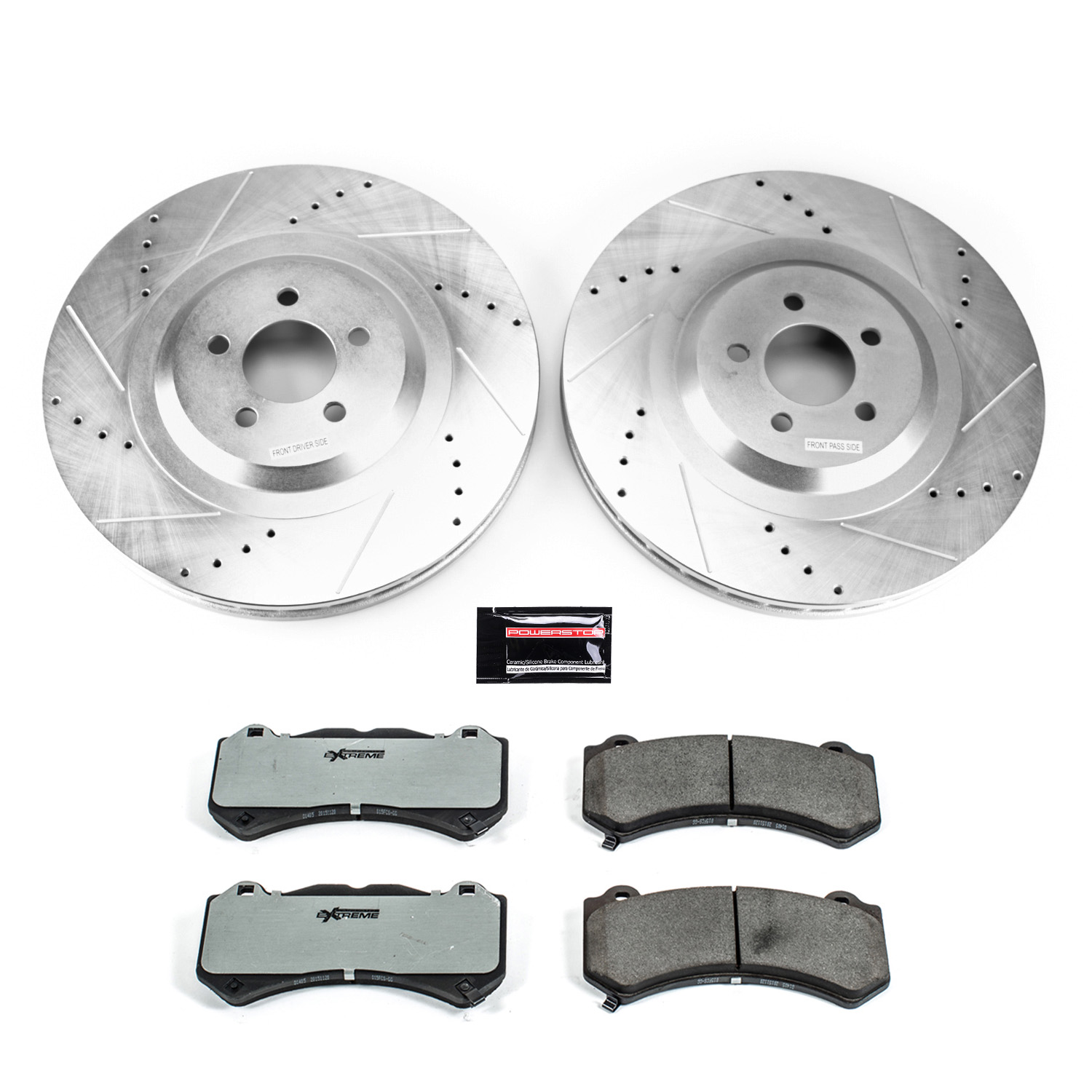 Z26 Street Performance Ceramic Brake Pad and Drilled & Slotted Rotor Kit