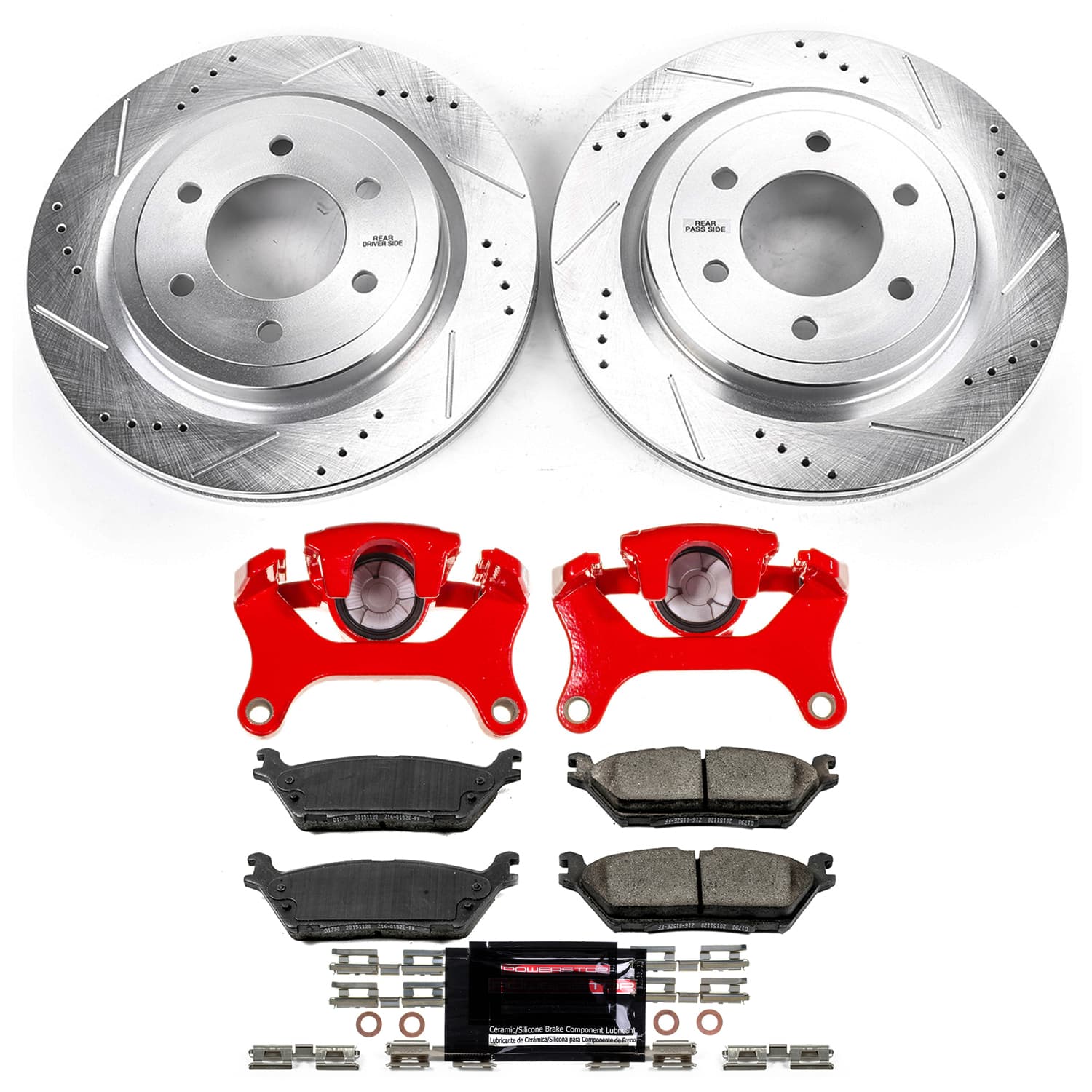 Z23 Daily Driver Carbon-Fiber Ceramic Pads Drilled & Slotted Rotor & Caliper Kit