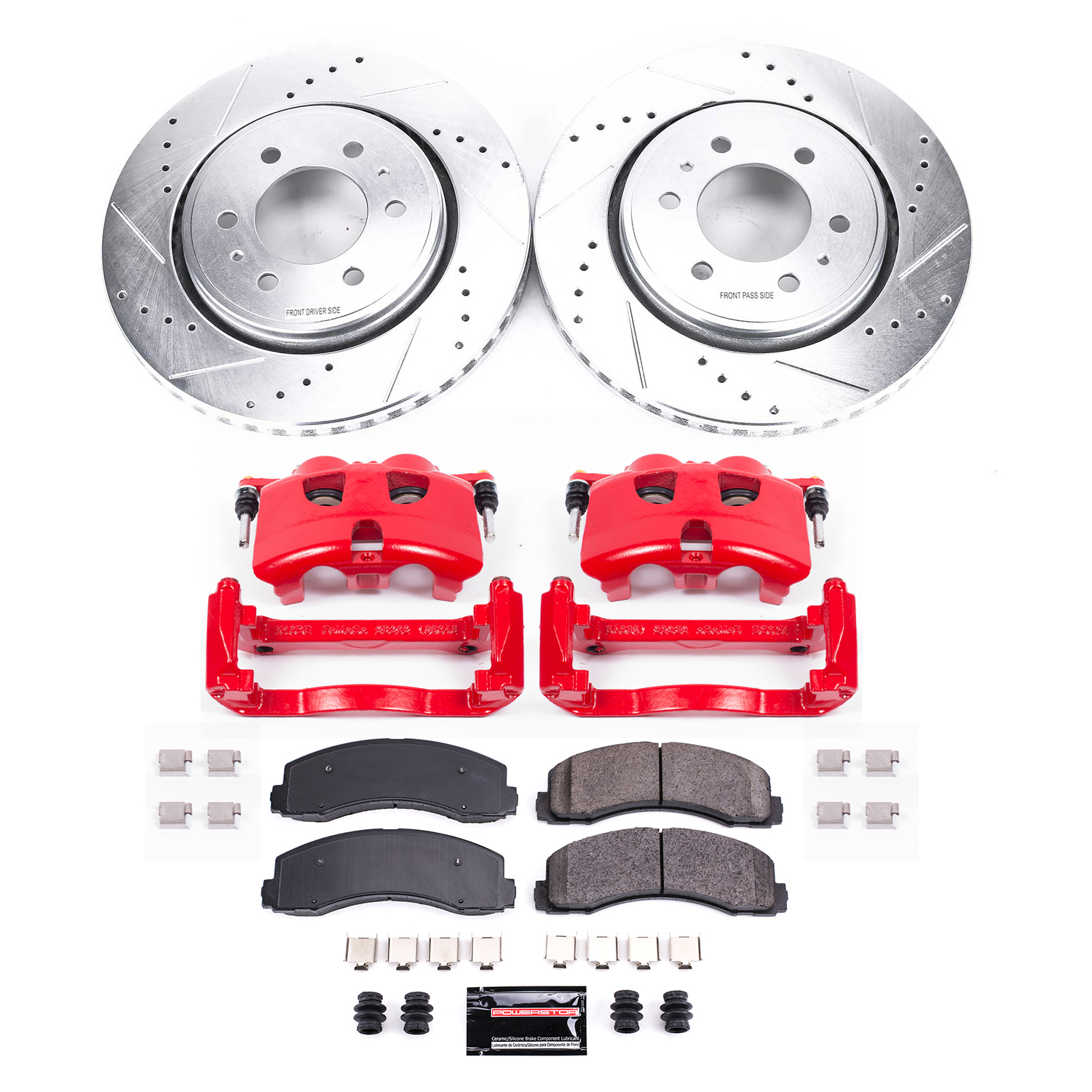 Z23 Daily Driver Carbon-Fiber Ceramic Pads Drilled & Slotted Rotor & Caliper Kit