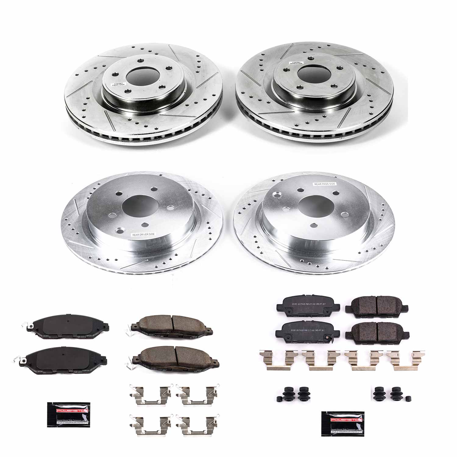 Z23 Daily Driver Carbon-Fiber Ceramic Brake Pad and Drilled & Slotted Rotor Kit