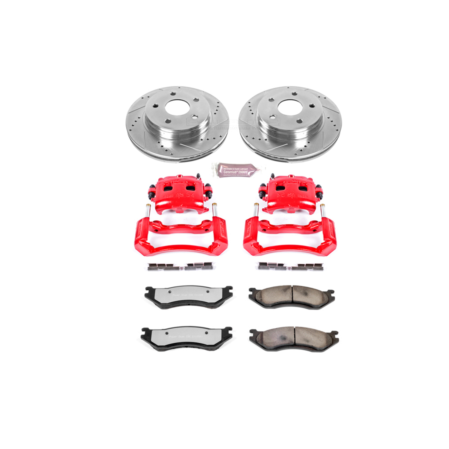 Z36 Truck and SUV Ceramic Brake Pad, Drilled & Slotted Rotor, and Caliper Kit