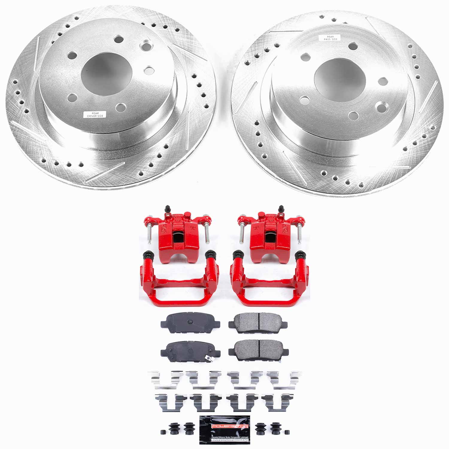 Z23 Daily Driver Carbon-Fiber Ceramic Pads Drilled & Slotted Rotor & Caliper Kit