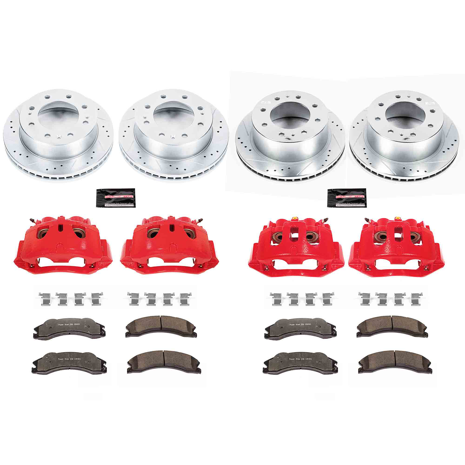 Z36 Truck and SUV Ceramic Brake Pad, Drilled & Slotted Rotor, and Caliper Kit