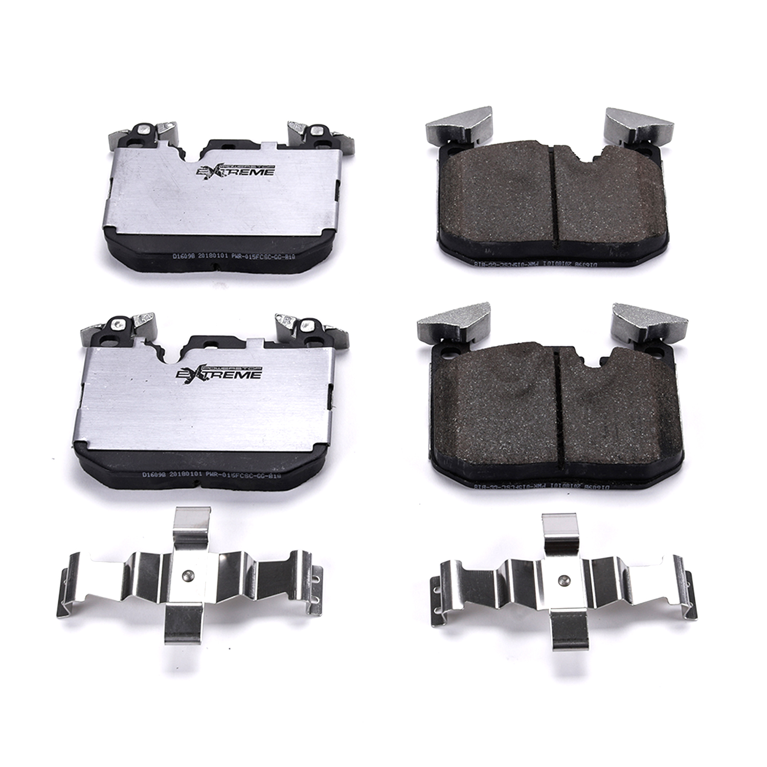 Z26 Performance Carbon-Fiber Ceramic Brake Pads with Hardware Kit