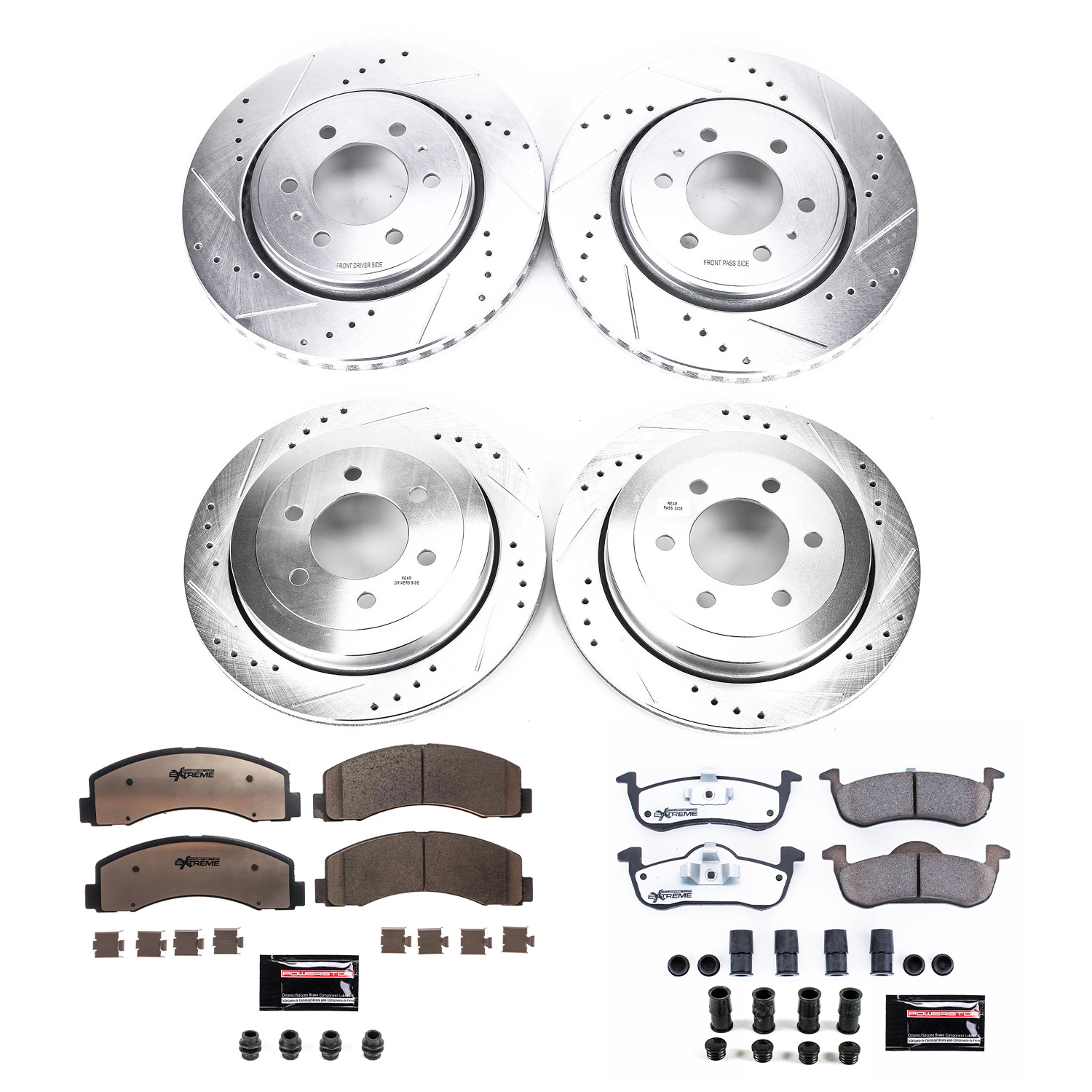 Z36 Truck and SUV Carbon-Fiber Ceramic Brake Pad and Drilled & Slotted Rotor Kit