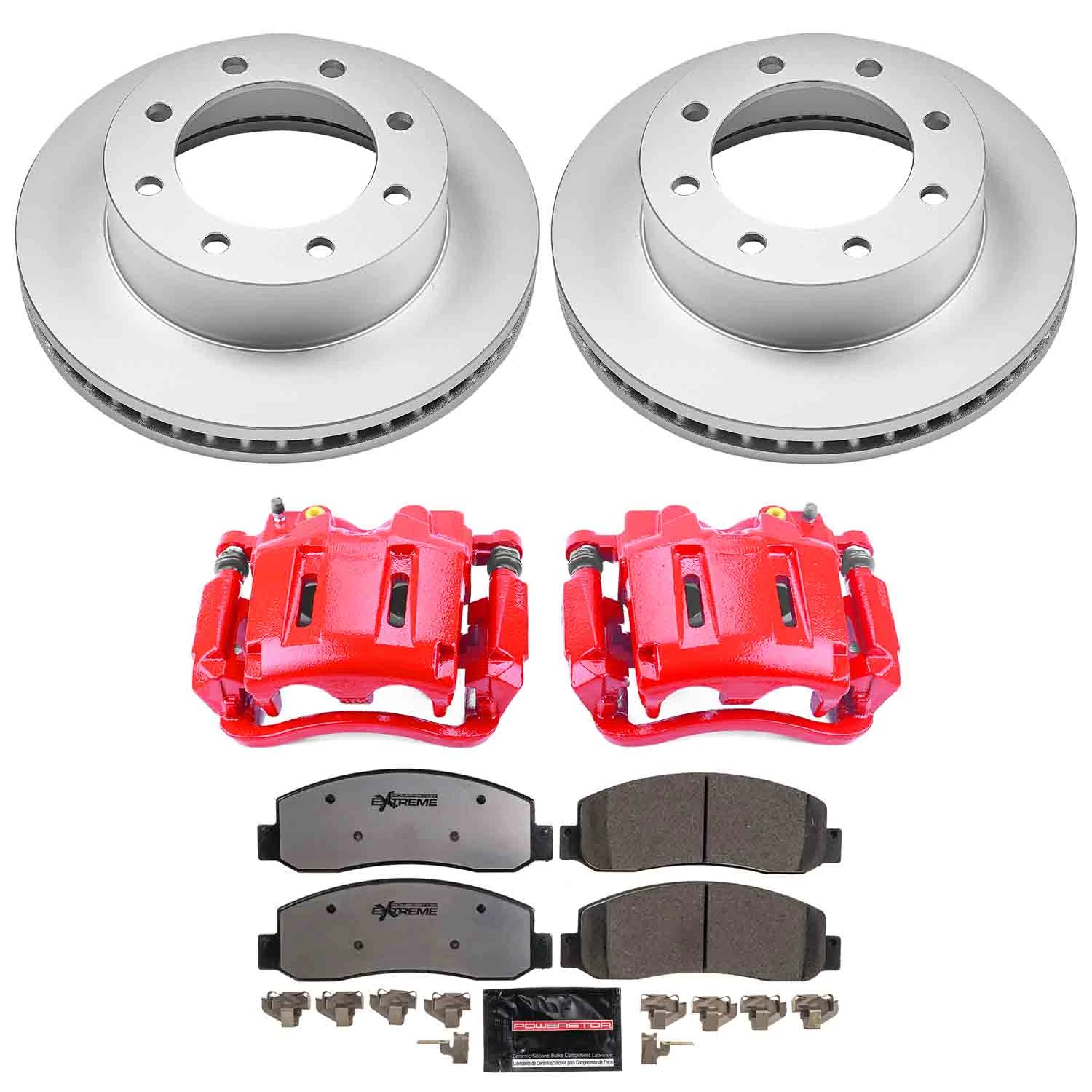 Z36 Truck and Tow Carbon-Fiber Ceramic Pad, Coated Rotor, and PC Caliper Kit