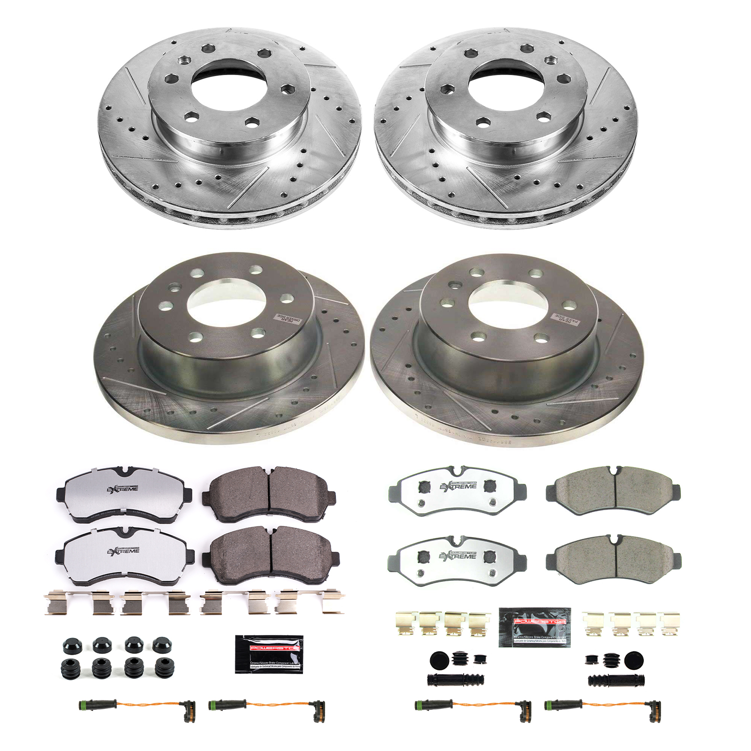 Z36 Truck and SUV Carbon-Fiber Ceramic Brake Pad and Drilled & Slotted Rotor Kit