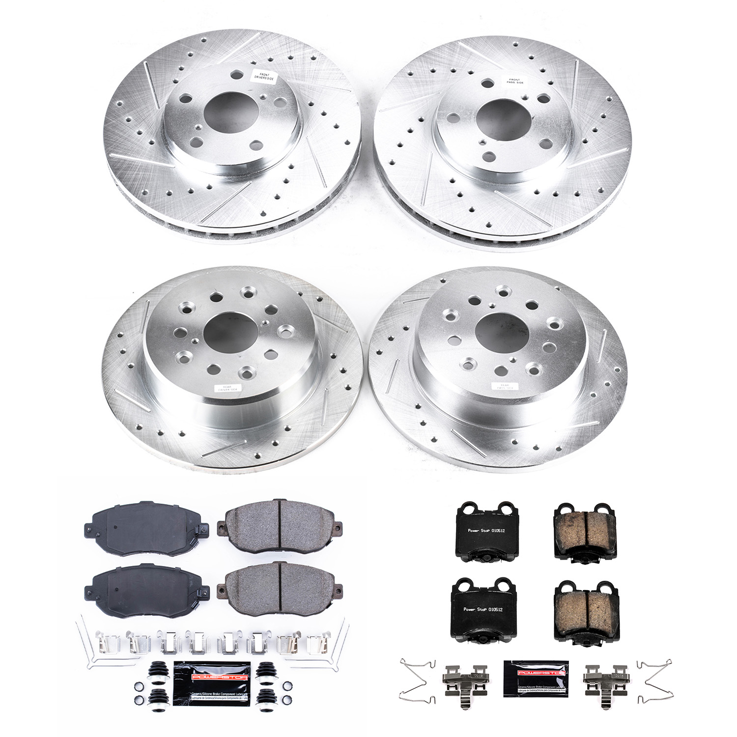 Z23 Daily Driver Carbon-Fiber Ceramic Brake Pad and Drilled & Slotted Rotor Kit