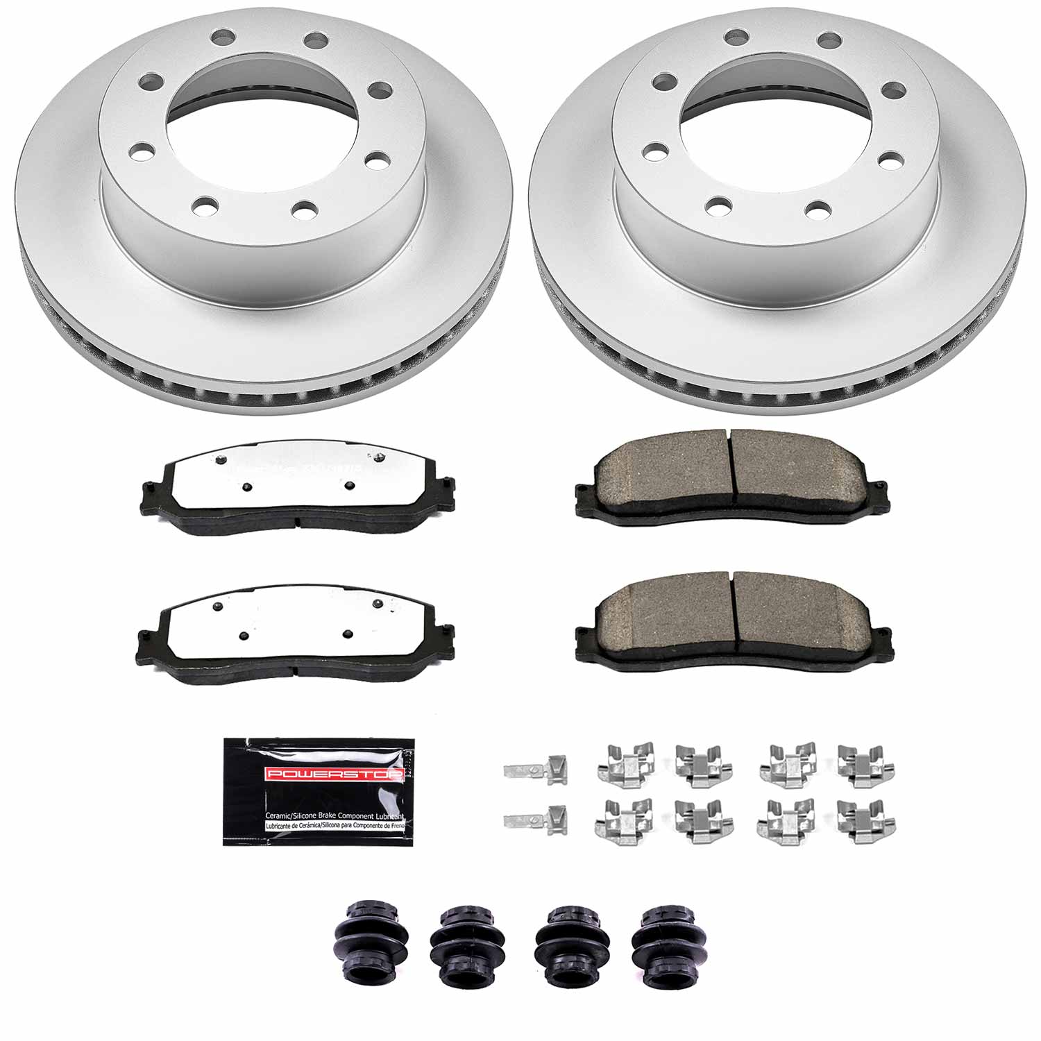 Z36 Truck & Tow Carbon-Fiber Ceramic Brake Pad and Coated Rotor Kit