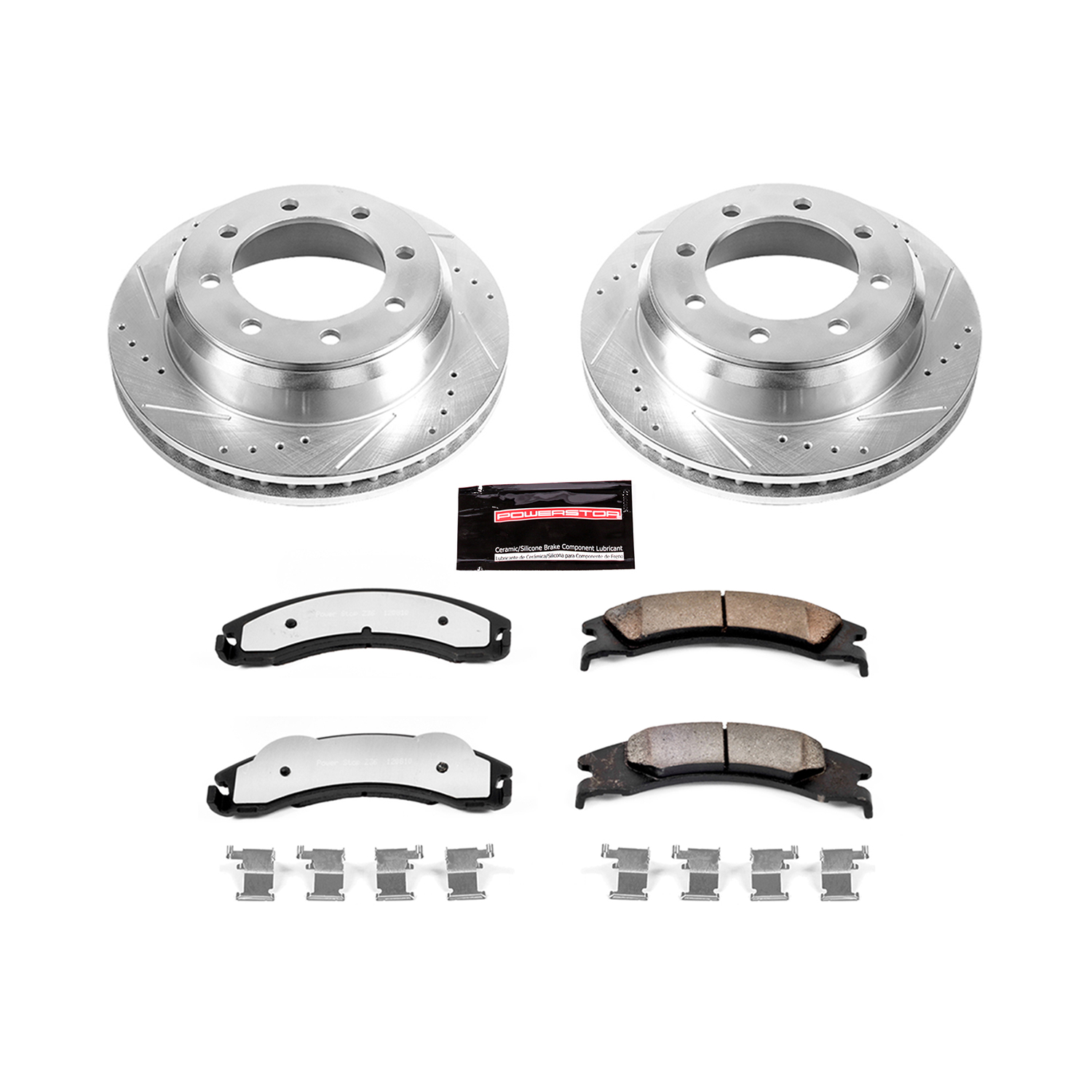 Z36 Truck and SUV Carbon-Fiber Ceramic Brake Pad and Drilled & Slotted Rotor Kit