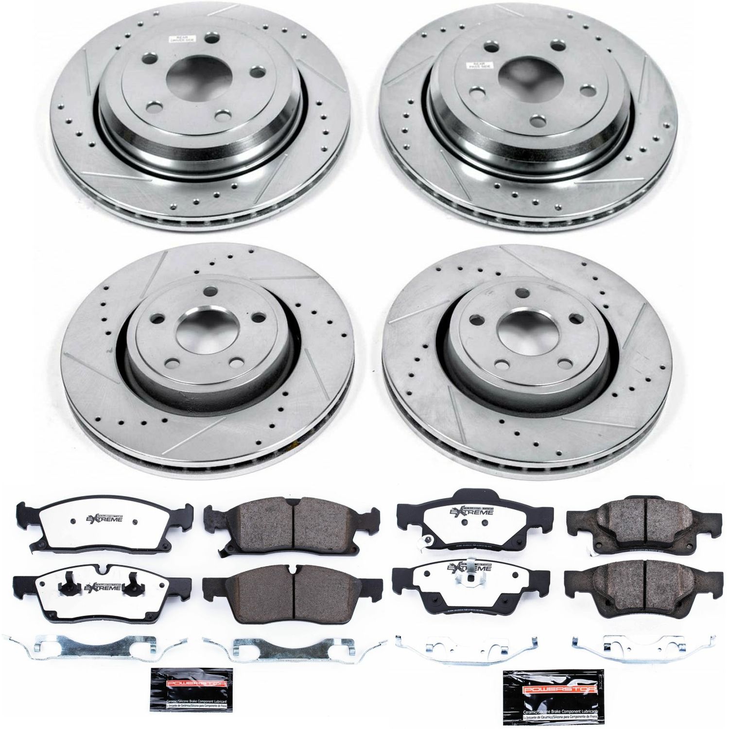 Z36 Truck and SUV Carbon-Fiber Ceramic Brake Pad and Drilled & Slotted Rotor Kit