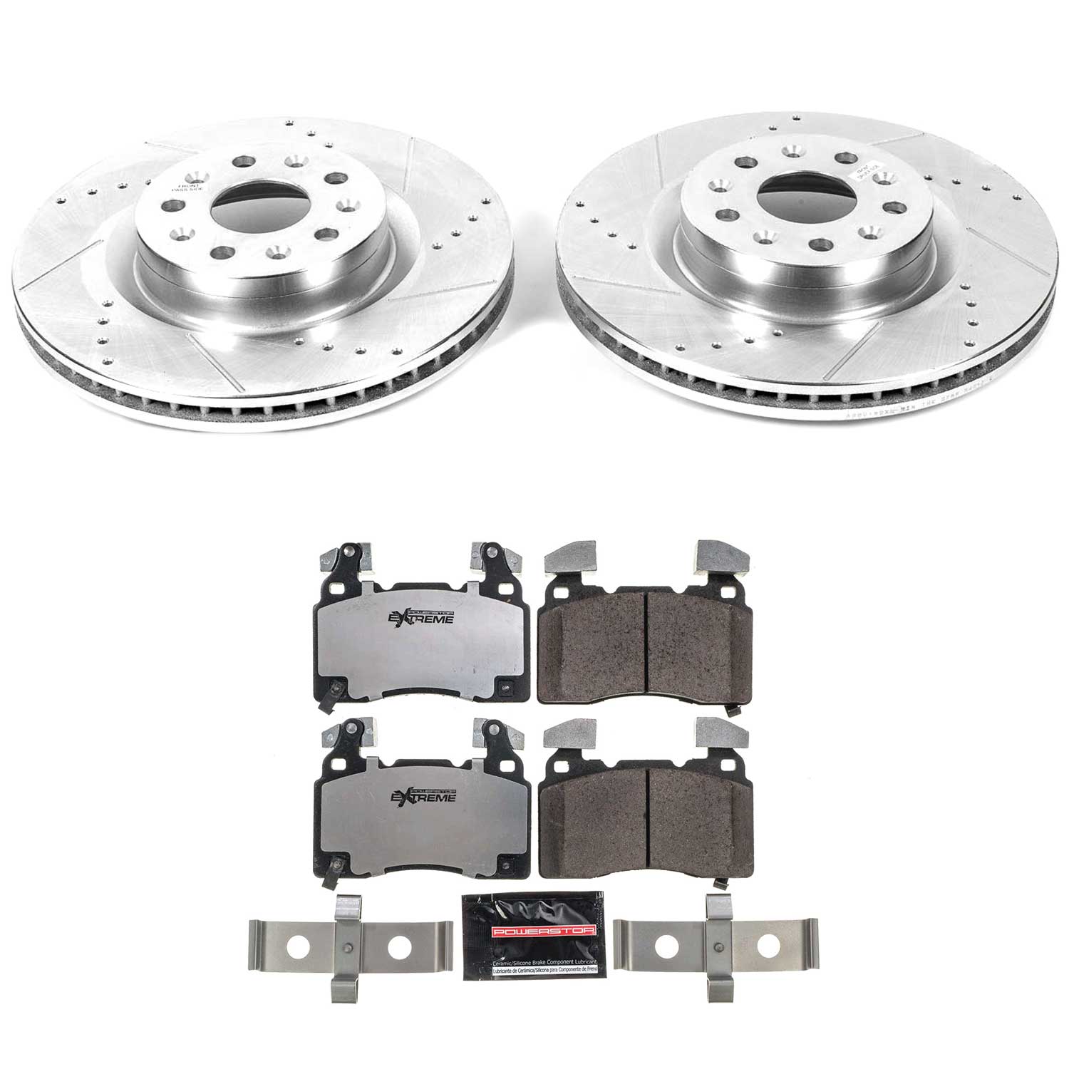 Z26 Street Performance Ceramic Brake Pad and Drilled & Slotted Rotor Kit