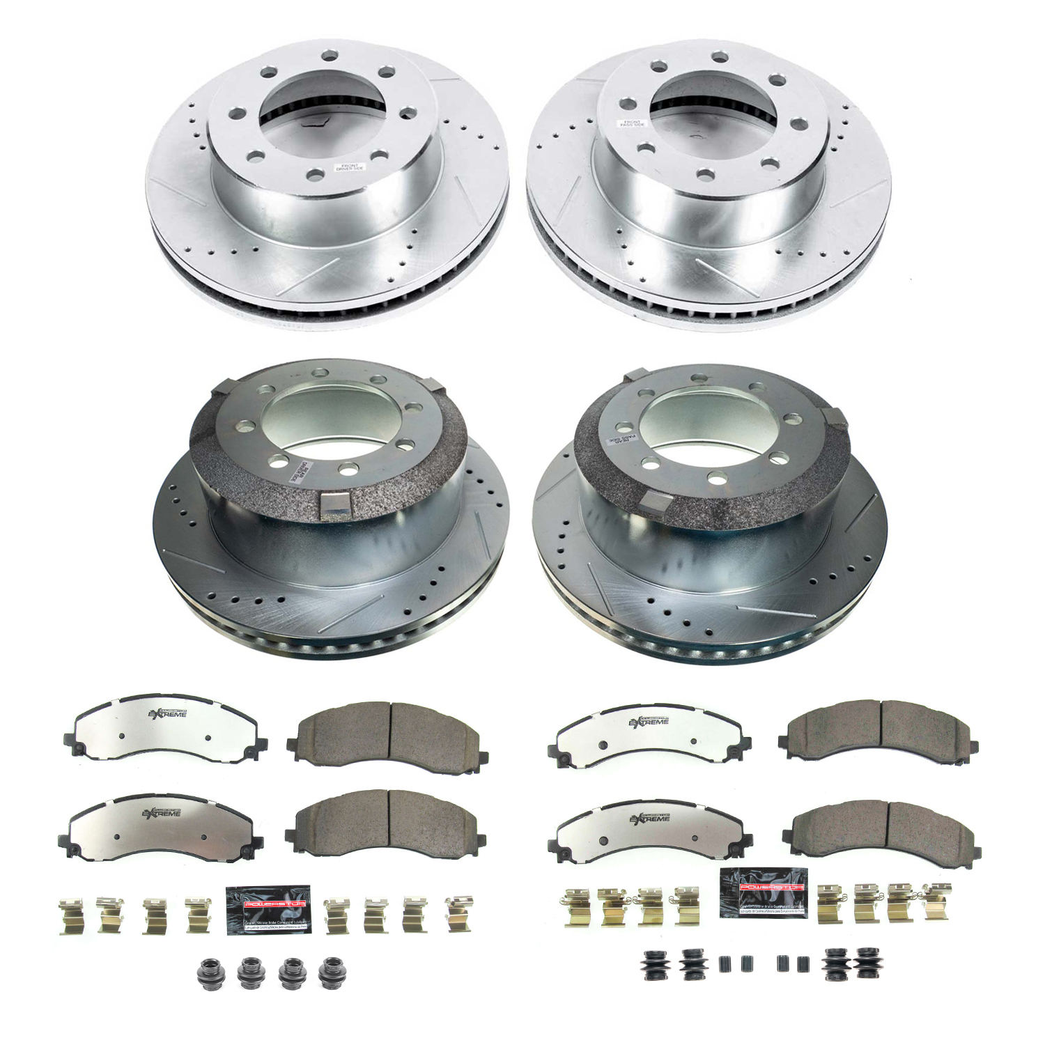 Z36 Truck and SUV Carbon-Fiber Ceramic Brake Pad and Drilled & Slotted Rotor Kit