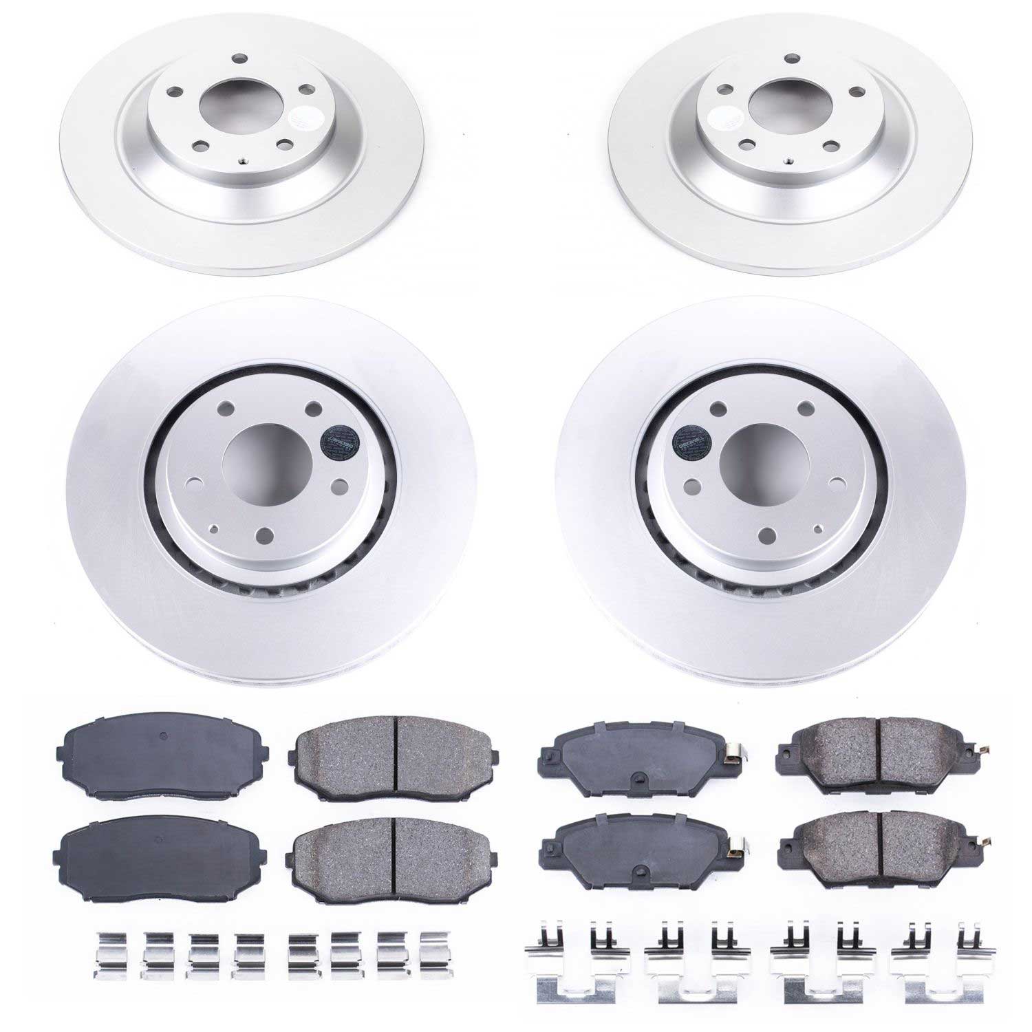 Evolution Coated Rotor And Low-Dust Ceramic Brake Pad Kit