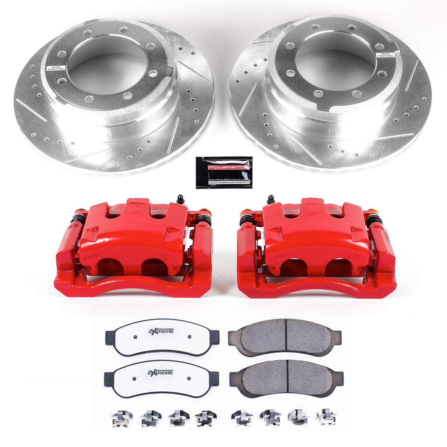 Z36 Truck and SUV Ceramic Brake Pad, Drilled & Slotted Rotor, and Caliper Kit