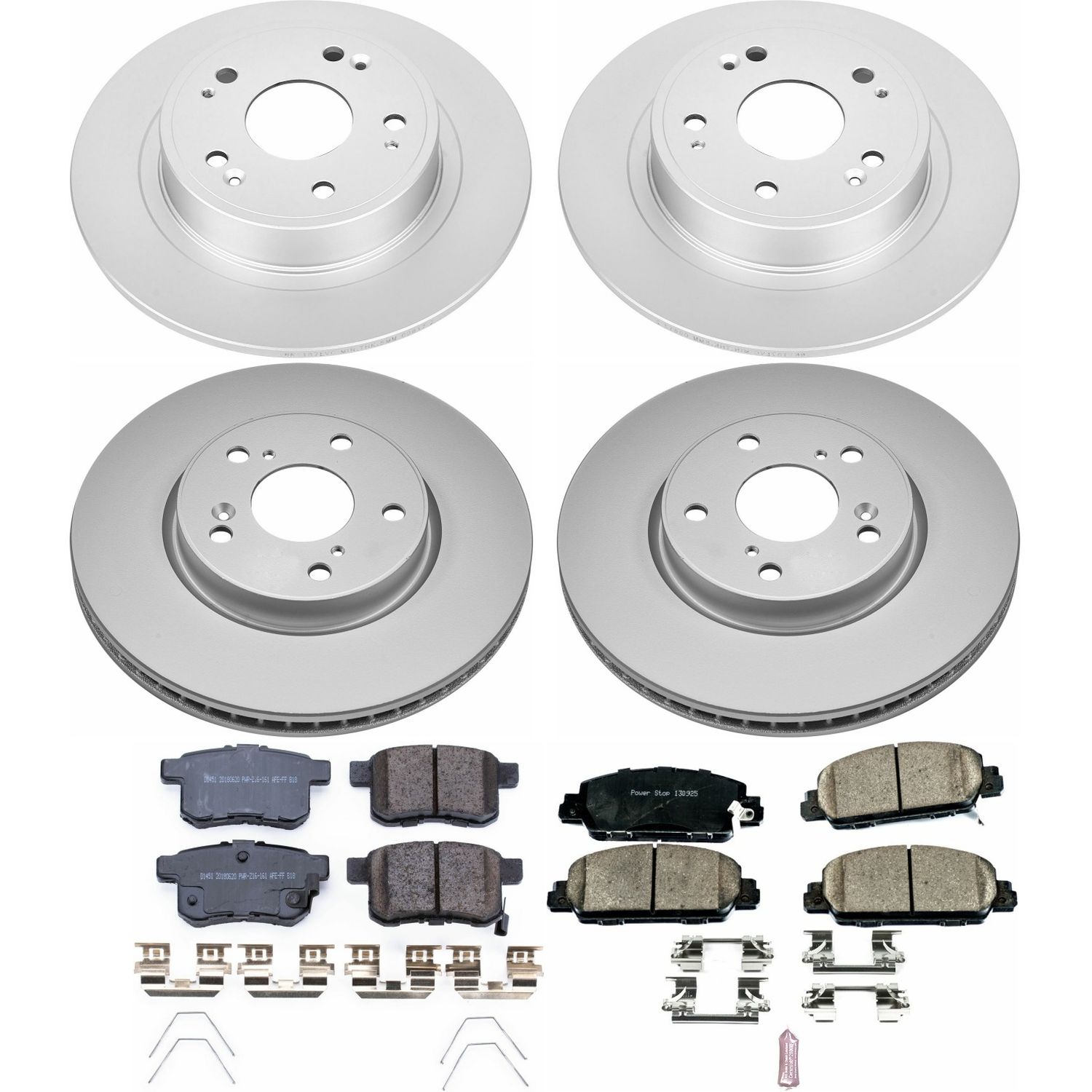 Evolution Coated Rotor And Low-Dust Ceramic Brake Pad Kit