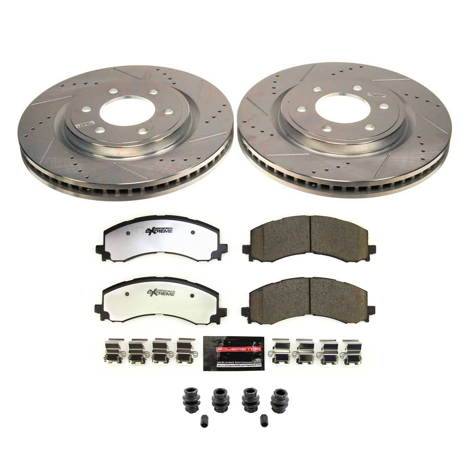 Z36 Truck and SUV Carbon-Fiber Ceramic Brake Pad and Drilled & Slotted Rotor Kit
