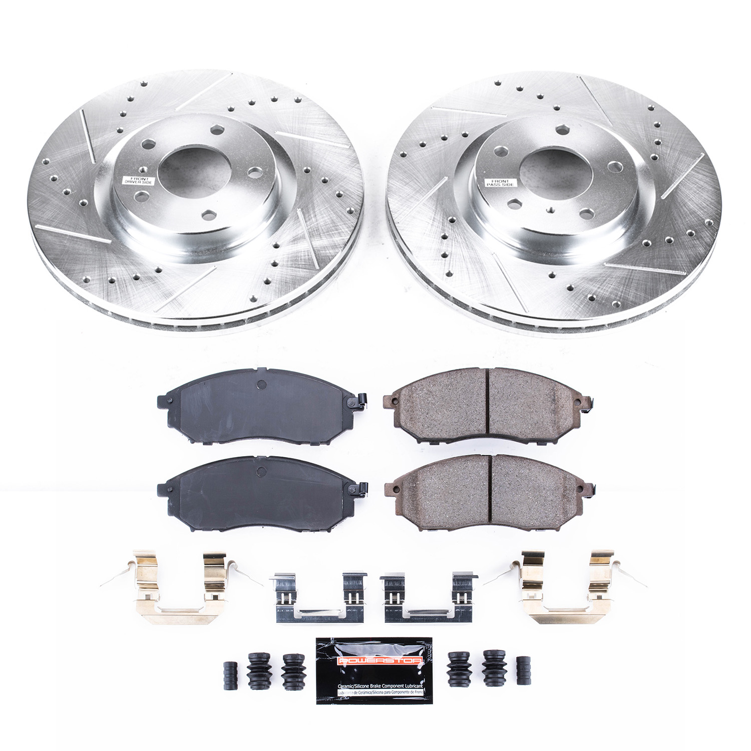 Z23 Daily Driver Carbon-Fiber Ceramic Brake Pad and Drilled & Slotted Rotor Kit